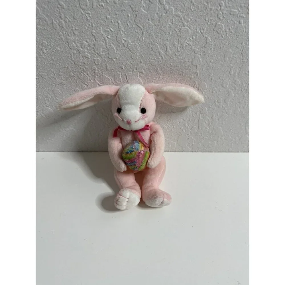Lot of 4 TY‎ Beanie Baby Easter Bunnies Hoppitty, Hippity, Hippie , Eggerton